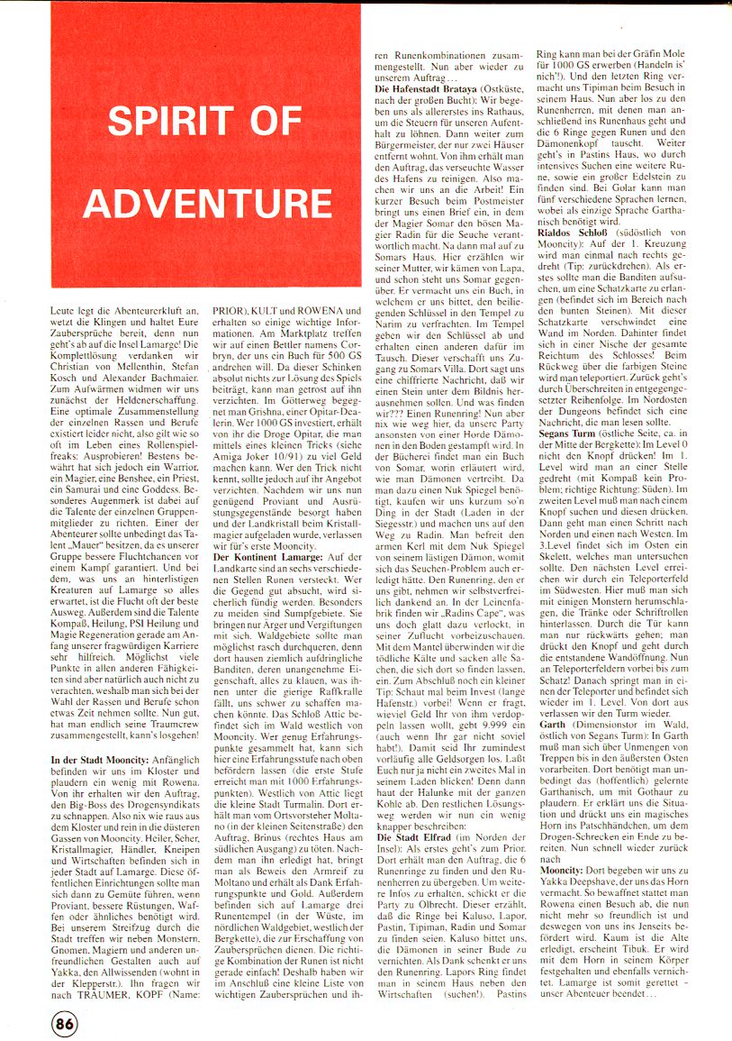 Amiga Joker Sonderheft Nr.3 page 86