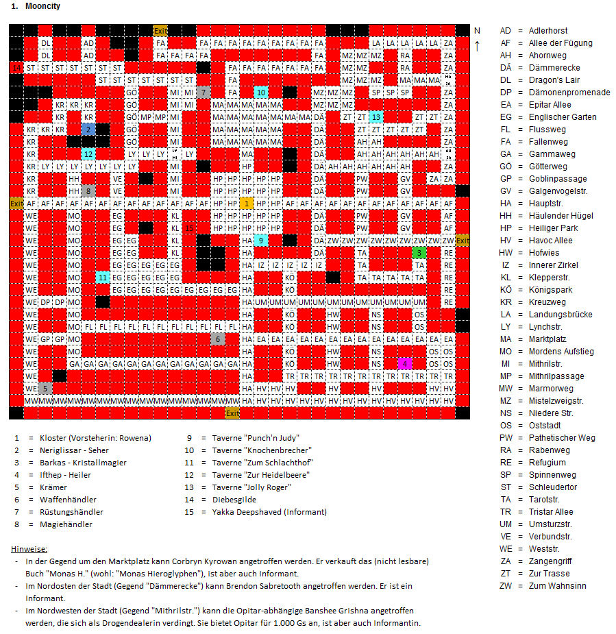Mooncity Karte